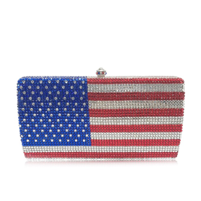 American Flag Diamond Handbag